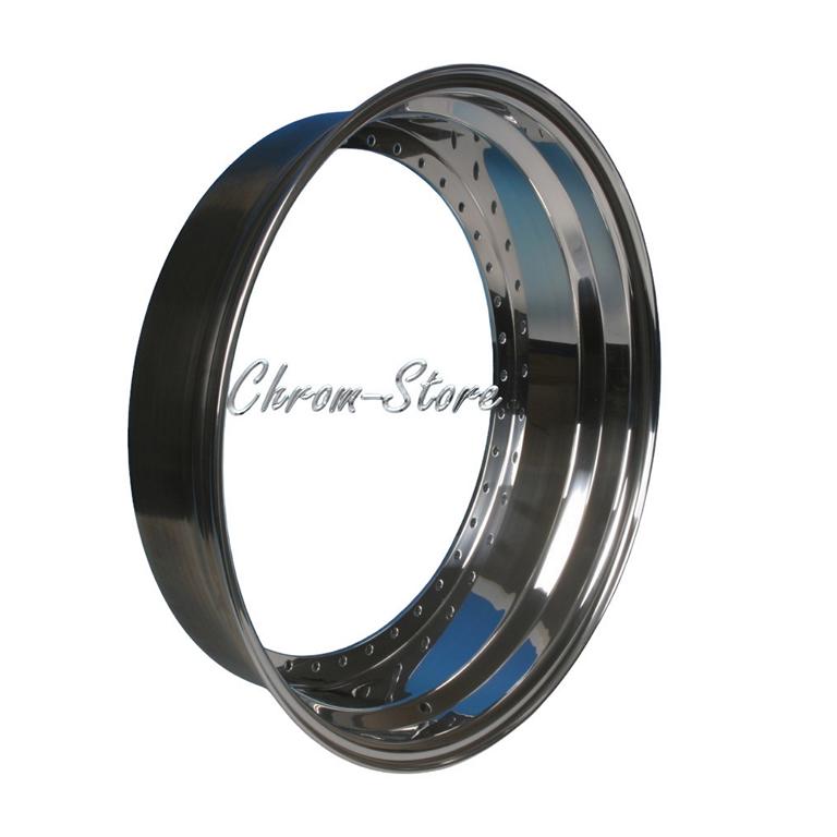Alufelge Außenbett poliert 1,5 bis 5,0 Zoll Felgenring